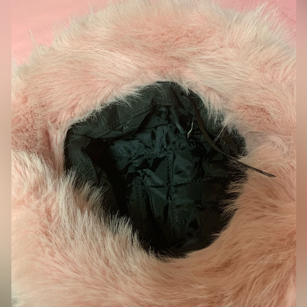 Pink Furry Bucket Winter Hat - Picture 8 of 8